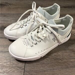 On Athletic Women's White Lace-Up Sneakers